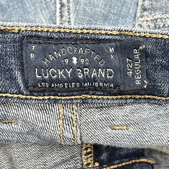 Lucky Brand Bootcut Jeans Women Size 4 Dark Blue Denim Sweet N Low Y2K Preppy - Picture 6 of 8